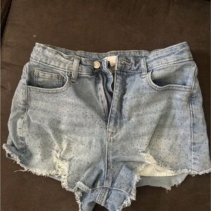Gianni Bini Light Blue Distressed Jean Shorts